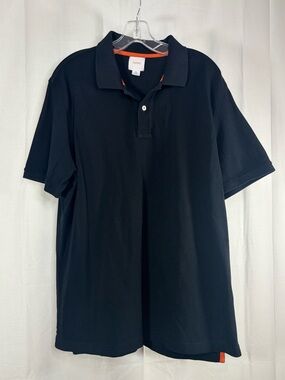 NWOT SWIMS Men's Black Pique Polo Shirt size XL